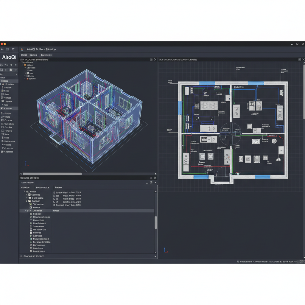 consegue colocar uma imagem de um projeto elétrico de uma residencia feito em BIM no altoqi builder